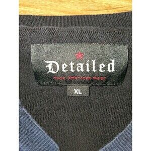 Y2K Detailed True American Wear Mens Sweater Size XL Blowout Grunge